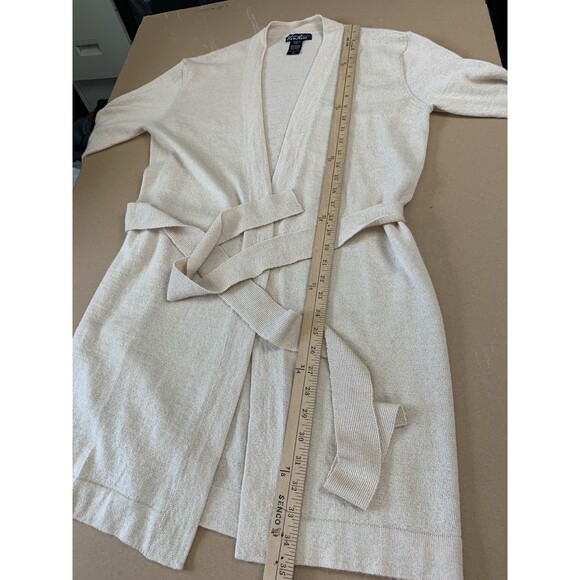 Viva Terra Alpaca Wool Blend Open Front Cardigan - Size Medium - Picture 4 of 8